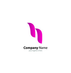 luxury letter h logo concept with white background and minimalist style