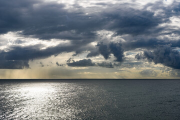 Dramatic clouds over Brazilian cost of Atlantic