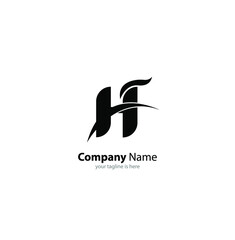 luxury letter h logo concept with white background and minimalist style