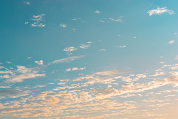 Brightly colored sky clouds