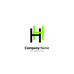 Obraz premium luxury letter h logo concept with white background and minimalist style