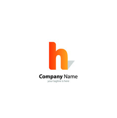 luxury letter h logo concept with white background and minimalist style