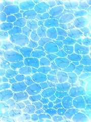 キラキラ光る水面（タテ）