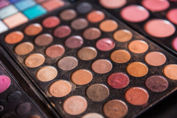 Colorful Cosmetic Eyeshadow Palette Set And Makeup