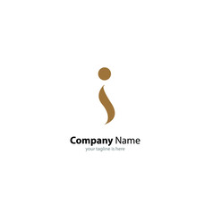 letter i logo modern concept for company  with white background