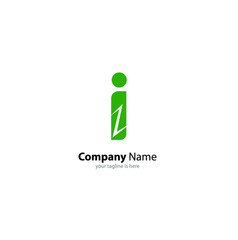 letter i logo modern concept for company  with white background