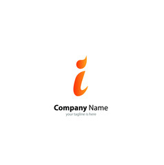 letter i logo modern concept for company  with white background
