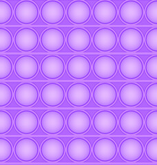 Pop-it viral fidget toy violet seamless pattern, vector - obrazy, fototapety, plakaty