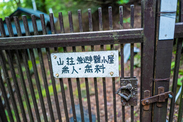 愛鷹山黒岳の初夏の登山道の風景 View of the trail in early summer at Mount Ashitaka Kurodake