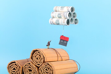 The dolls on the bamboo slips can’t reach the floating school district room