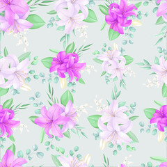 Seamless pattern with beautiful floral