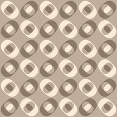 Rounded abstract seamless pattern - accent for any surfaces.