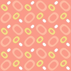 Rounded abstract seamless pattern - accent for any surfaces.