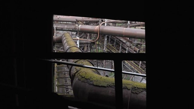 You can see old tubes leading into the copper factory.