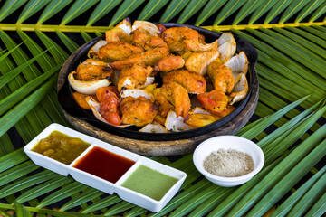 Indian Food Laid Out Together South India Tropical Eating Menu Cuisine Table Top