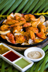 Indian Food Laid Out Together South India Tropical Eating Menu Cuisine Table Top