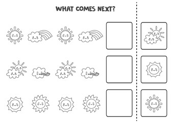 What comes next game with black and white weather elements.