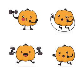 pumpkin cartoon character