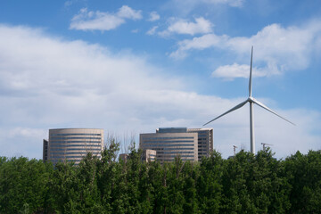 Obraz premium Wind Power Research Institute in Beijing Future Science City