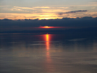 Obraz premium cloudy sunset