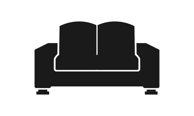 Living room chair vector icon