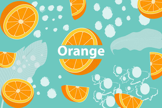 Vector Yellow And Turquoise Summer Orange Layout Banner Background Design Eps 10