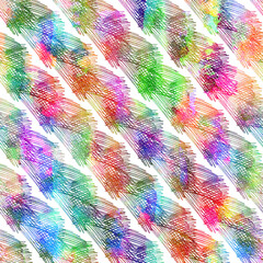 Watercolor Seamless pattern Brush Stripes elegant aquarelle geometric pattern illustration Hand Painted