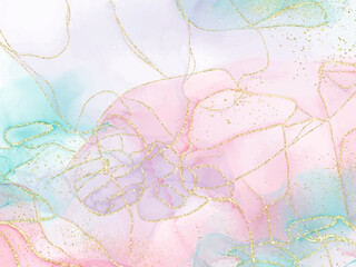 Abstract alcohol ink texture marble style background.