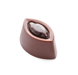 Sweet chocolate candy on white background