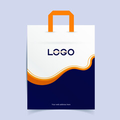 Paper Shopping Bag Design, Realistic Shopping Bag design for branding and corporate identity design.