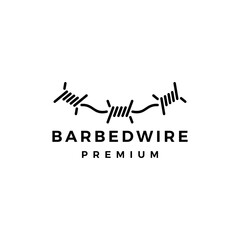 barbed wire logo vector icon illustration