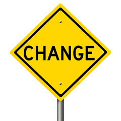 Rendering of a yellow highway sign