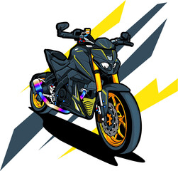 illustration of an motorcycle