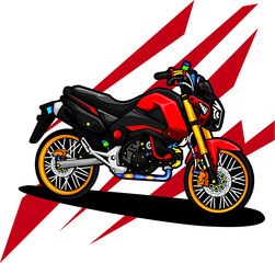 illustration of an motorcycle
