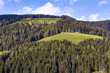 Mountain landscape at Villabassa. Dolomite Italy.