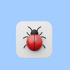 3d illustration of element user interface ui simple icon