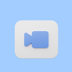 Naklejka premium 3d illustration of element user interface ui simple icon