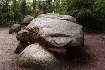 Fotobehang The largest Dutch dolmen in Borger, province of Drenthe, The Netherlands © Holland-PhotostockNL