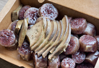 한국 전통음식 순대, 소시지 