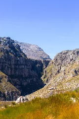 Foto op Canvas Landscape with blue sky in the Bain's Kloof, Western Cape of South Africa © Christian Dietz