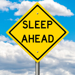 Rendering of a yellow highway sign