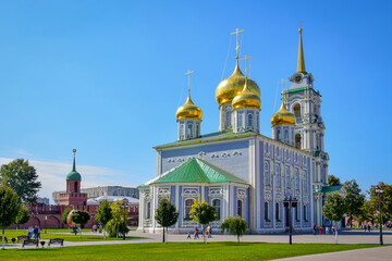 Fototapeta na wymiar Orthodox Cathedral in Tula Kremlin