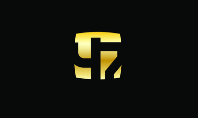 47 Number Gold Modern Logo