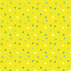 レモンイメージのドットシームレスパターン