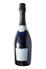 Champagne bottle isolated