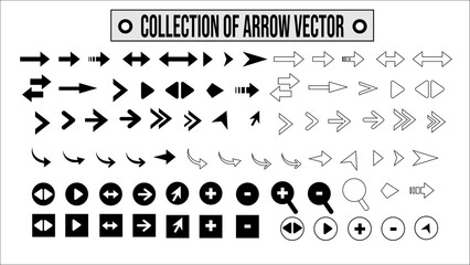 COLLECTION OF ARROW VECTOR