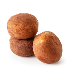 Tasty Japanese mochi on white background