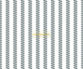 Zig Zag lines pattern. Black wavy line on white background. Abstract wave, vector illustration