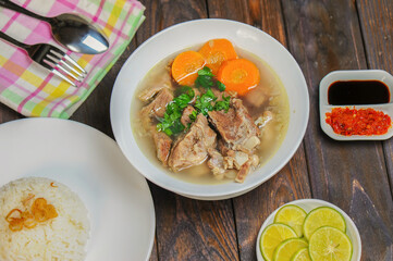 Sop Kambing or Soup Goat is a dish made from young goat meat which is a traditional dish from Indonesia