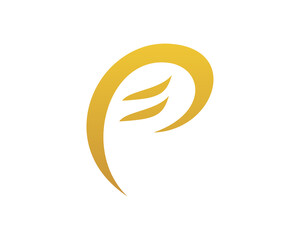 p letter logo icon template 2 - obrazy, fototapety, plakaty